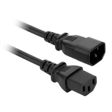 Akyga Produžni kabel za napajanje Akyga AK-PC-11A IEC C13/C14 250V/50Hz 10A 5 m, crni