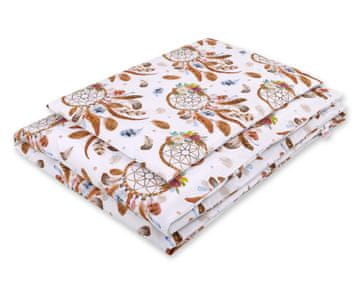 Bobono Dječji set posteljine od 2 komada pamuka 135x100 cm - hvatači snova bijeli