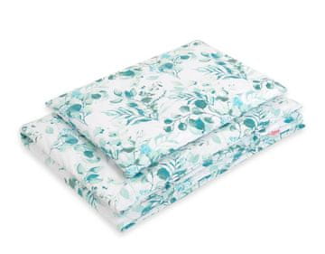 Bobono Dječji dvodijelni set pamučne posteljine 135x100 cm - eukaliptus menta