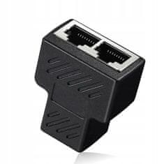 Lanberg Adapter lanberg spojnica mrežni razdjelnik rj-45 - rj-45 x2 oklopljen