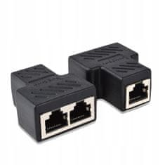 Lanberg Adapter lanberg spojnica mrežni razdjelnik rj-45 - rj-45 x2 oklopljen