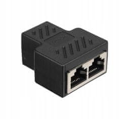 Lanberg Adapter lanberg spojnica mrežni razdjelnik rj-45 - rj-45 x2 oklopljen