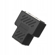 Lanberg Adapter lanberg spojnica mrežni razdjelnik rj-45 - rj-45 x2 oklopljen
