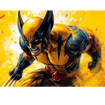 Slikanje po brojevima s okvirom, Marvel Wolverine, 50x40 cm