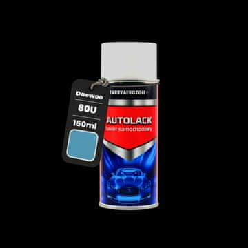 Gotov sprej 150ml akrilni lak za Daewoo 80U svijetlo opalno siva Met.