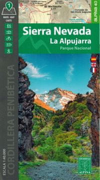 Nacionalni park Sierra Nevada, La Alpujarra. Izdanje iz 2023. Turistička karta.