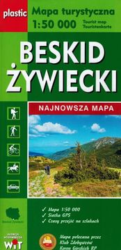 BAMIX Switzerland Beskid Żywiecki 1:50.000. Kaširana turistička karta. Objavljeno 2025.