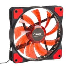 Akyga AW-12E-BR 120mm Molex 12V 33 LED crvena tiha ventilator za računalo