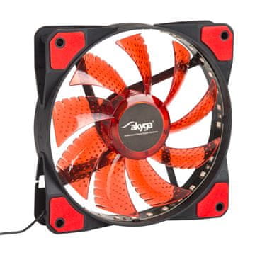 Akyga AW-12E-BR 120mm Molex 12V 33 LED crvena tiha ventilator za računalo
