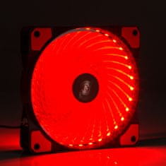 Akyga AW-12E-BR 120mm Molex 12V 33 LED crvena tiha ventilator za računalo