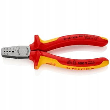 Knipex Kliješta za krimpovanje kabelskih čahura 0,25-2,5 mm izoliranih - KN 97 68 145