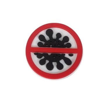 Gumena oznaka za Crocs, privjesak, emblemat, našivka, medicinska, Stop Virus 41-14 OS
