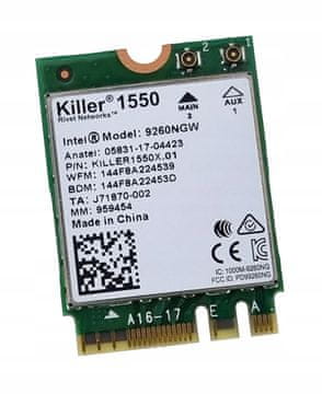 Intel NOVA WIFI KARTICA ZA PRIJENOSNO RAČUNALO 9260NGW 802.11ac M.2 BT 5.1 1.73 Gbps