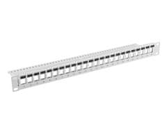 Lanberg Prazni patch panel Lanberg PPKS-1024-S 24 porta 1U 19" za keystone module, siva