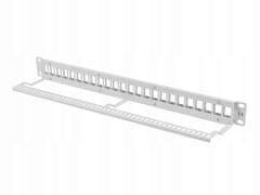 Lanberg Prazni patch panel Lanberg PPKS-1024-S 24 porta 1U 19" za keystone module, siva