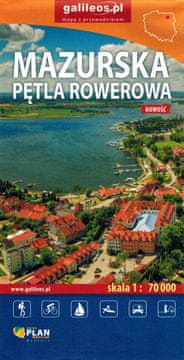 Mazurska ciklusna petlja / Masuria. Turistička karta. izdanje iz 2024. Galilej