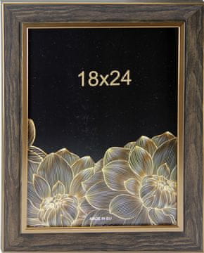 Karako Okvir za fotografiju 18x24 cm, imitacija drva, stolni, zidni, 13 smeđa