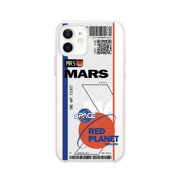 Futrola za iPhone 12, prozirna, silikonska Flexi, karta za Mars