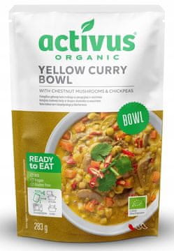 Žuti curry sa smeđim gljivama i slanutkom, bez glutena, organski, 283 g