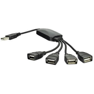 Akyga Hub 4x USB A 2.0 AK-AD-13 Razdjelnik 4 porta Adapter s 15 cm kabelom