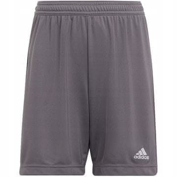 Adidas Y9902 kratke hlače iznad koljena, poliester sive boje, veličina 152