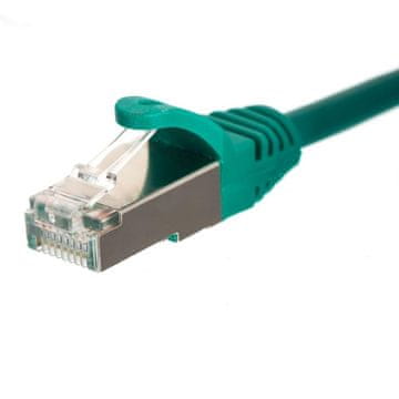 Patchcord rj45, netrack oslonka zalijevana, kat. 5e ftp/stp, 10m zeleni
