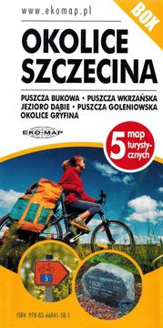 Područje Szczecina. Set: 5 turističkih karata. Izdanje 2023.