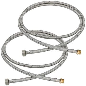 Fleksibilni priključak 3/8” 1/2” navojno-vijčani, čelik, 200 cm, komplet 2 kom