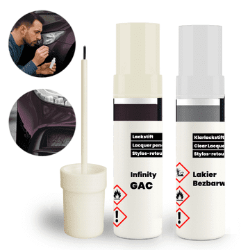 GAC Infinity set za popravak 2 u 1: osnovni lak + prozirni lak s kistom