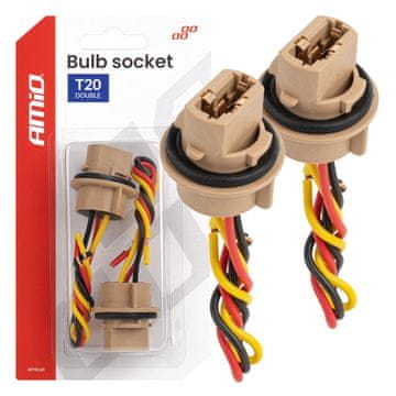 AMIO T20 LED grlo za žarulju 12V W21/5W WY21/5W W3x16q 7443 2 kom -04834