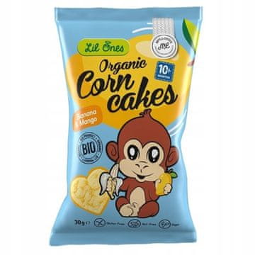 Kukuruzni čips od banane i manga, bez glutena, organski, 30 g, McLloyd's