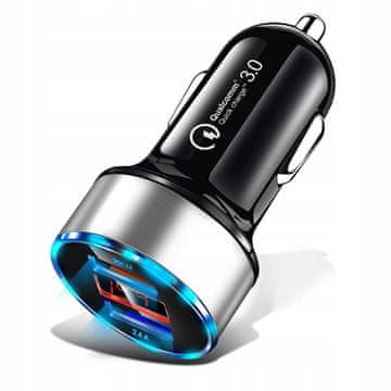 BRZI 3.1A LED AUTO PUNJAČ QUICK CHARGE 3.0 la8_SILVER