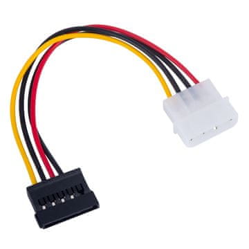Akyga Molex - SATA kabel AK-CA-17 kabel za napajanje HDD SSD pogon 15cm M/Ž