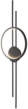 Violina - zidna lampa 100 cm ovalna LED 12 W moderna elegantna crna