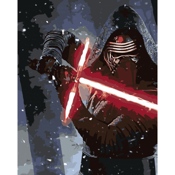 Slikanje po brojevima – Kylo Ren Star Wars 40x50 cm