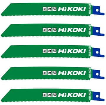 0.00023 HIKOKI LIST ZA RECIPRODAJNU PILU RCM31B ZAKRIVLJEN 150 14TPI 150mm 5 kom.