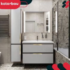 Komplet 2x rubna ručica za namještaj, aluminij, zlatna mat, za namještaj 500mm