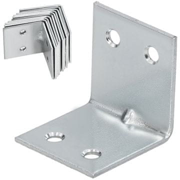 Tesarski kutni građevinski spojnik ojačan 30 x 30 x 30 mm set od 12 komada