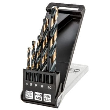 HSS-CNC svrdla za metal, 124°, "Pro-Tec", 4,0 - 10 mm, set od 5 komada