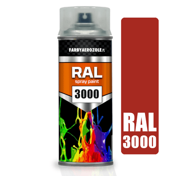 Akrilni lak u spreju RAL 3000 plameno crvena 400ml vatreno crvena polumat