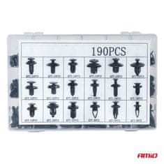 AMIO Set malih auto kopči i iglica 190 kom -04736