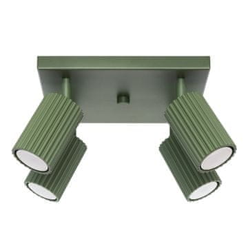 Sollux KARBON 4 stropna lampa, maslinasto zelena