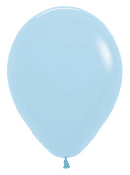 em Pastel Matte Blue lateks baloni svijetloplave boje 30 cm, 50 kom.