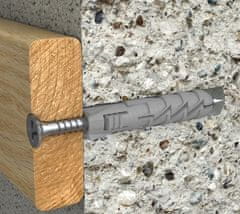 FIX ekspanzijski tipl 10x50mm s vijkom 5.0x60mm i bušilicom, [OP 8]