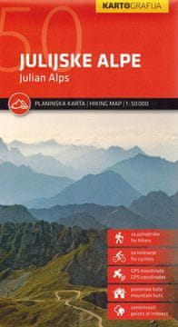 Julijske Alpe 1:50.000. Turistička karta. Izd. 2025.