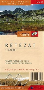 Planine Retezat 1:50 000. Turistička karta MN06. Schubert i Franzke