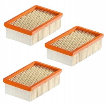 3 x Karcher WD4 WD5 WD6 premium filter set za usisavač 2.863-5.