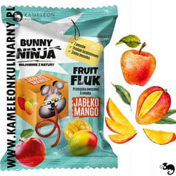 voćni zalogaj FRUIT FLUK bez šećera okus: JABUKA MANGO 15g