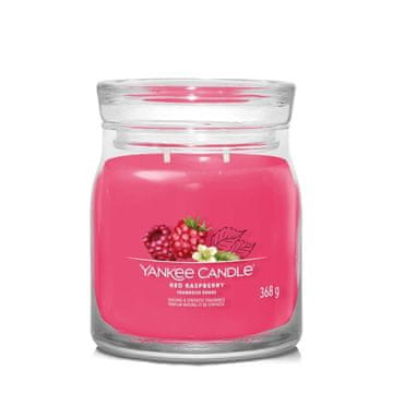 Yankee Candle Crvena malina - Signature - Srednja svijeća s dva fitilja