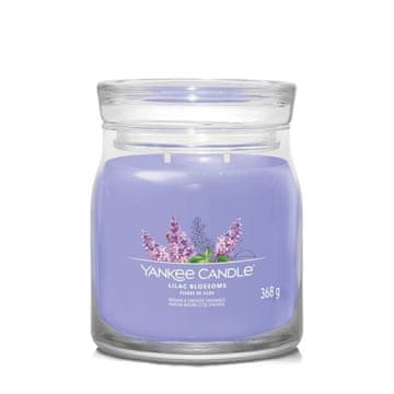 Yankee Candle Cvjetovi jorgovana - Signature - Srednja svijeća s dva fitilja